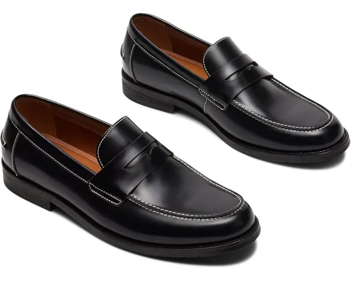 Мокасины Steve Madden Natan из кожи с круглым носком и резиновой подошвой