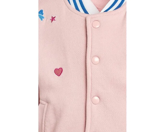 Детская бомбер-куртка Blossom Varsity Hatley розового цвета