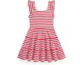 Платье для малышей из джерси в полоску с оборками Polo Ralph Lauren Kids