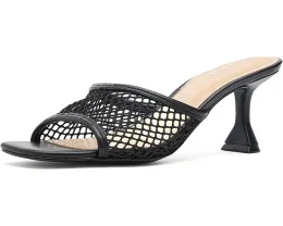 Сандалии Kebba на каблуке с сетчатыми ремешками и расклешенным каблуком GUESS