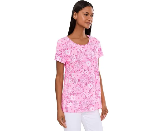 Футболка Lilly Pulitzer Etta с круглым вырезом и короткими рукавами