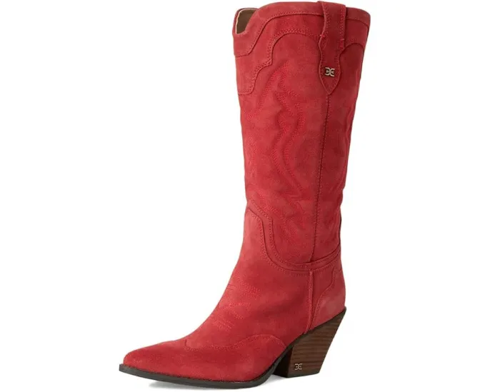 Сапоги Sam Edelman James из замши с высоким голенищем и двойной молнией