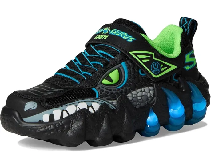 Детские светящиеся кроссовки Skechers Skech-O-Saurus Lights 2.0 с дизайном динозавра