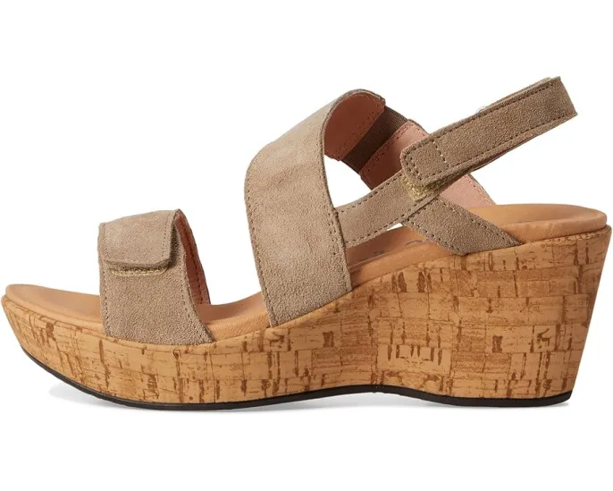 Сандалии Naot Sunrise с клиновидным каблуком и ремешками на липучке