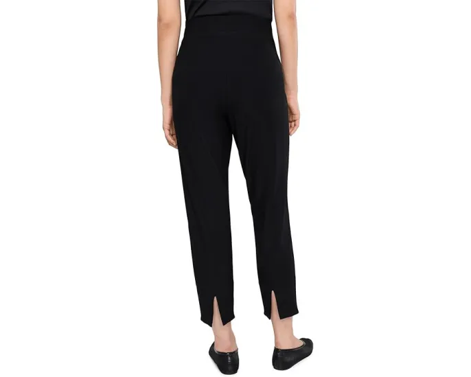 Узкие укороченные брюки Washable Stretch Crepe с разрезом сзади Eileen Fisher
