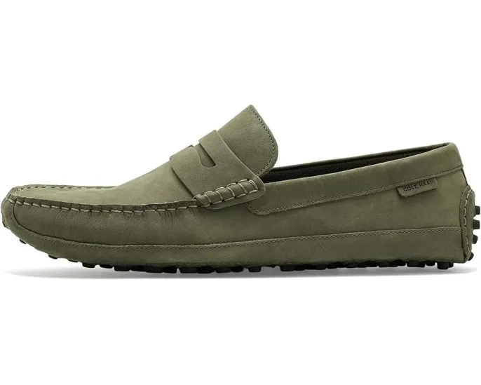 Замшевые лоферы Cole Haan Davies Grand Penny с круглым носком и резиновой подошвой