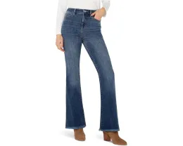 Джинсы Liverpool Los Angeles Hannah расклешенные с высокой посадкой и рваным краем