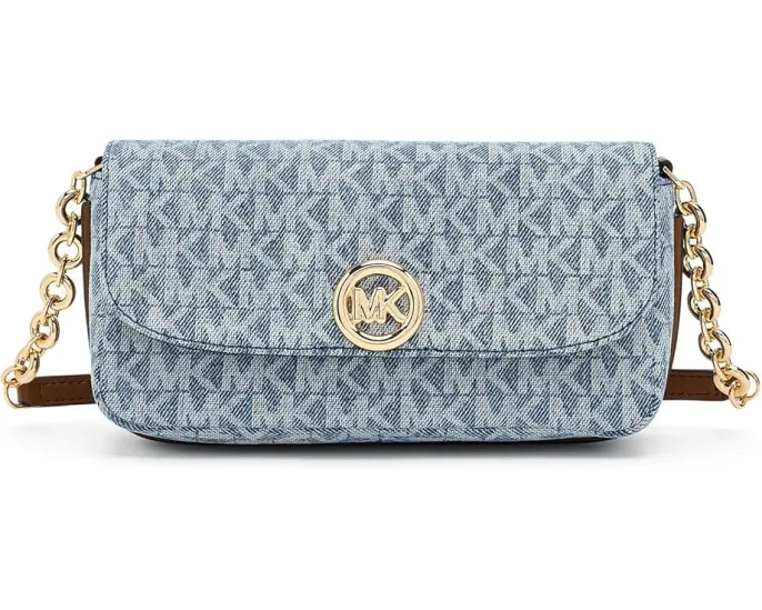 Кросс-боди MICHAEL Michael Kors Nolita Small Flap Chain из денима с цепочкой