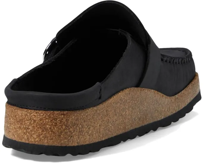 Слипоны Birkenstock Buckley из промасленной кожи с декоративной пряжкой