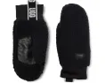 Варежки Uggfluff Mitten с логотипом и кожаной ладонью UGG
