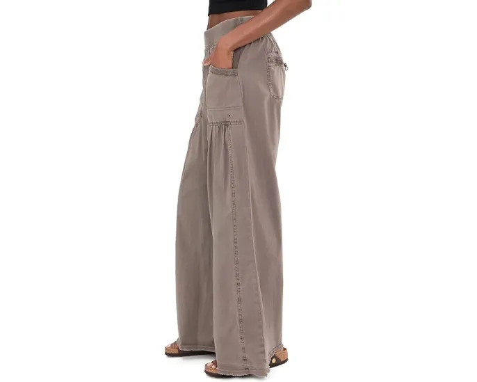 Широкие брюки Brently с завышенной талией и карманами на молнии от XCVI