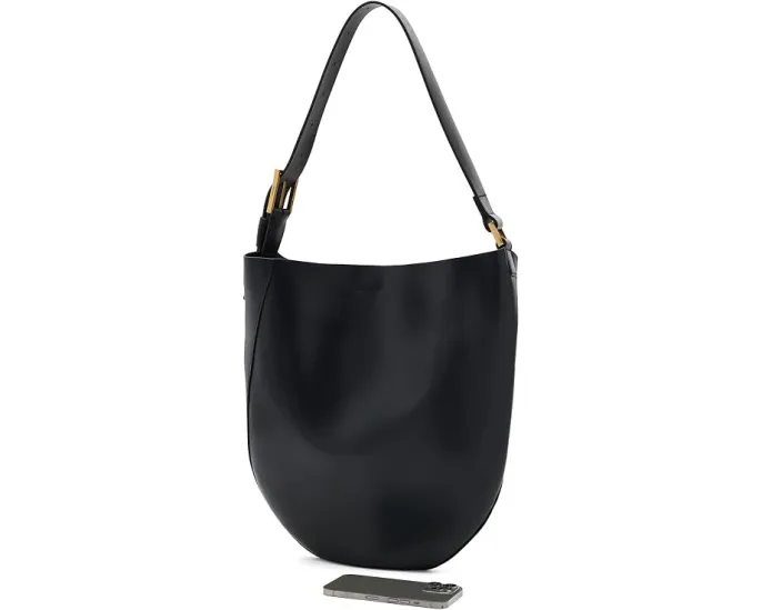 Сумка AllSaints Luna Hobo Shoulder Bag через плечо из мягкой кожи