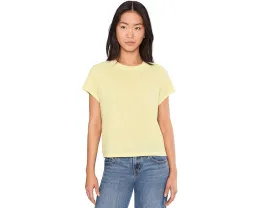 Кроп-футболка Michael Stars Grayson Cropped Crew Neck из хлопка Supima с прямым подолом