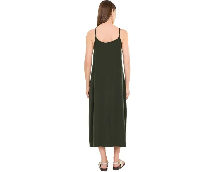 Eileen Fisher платье-комбинация Fine Stretch Jersey с миди-длиной