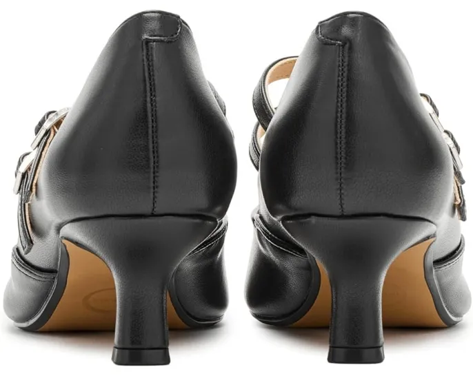 Туфли-лодочки Journee Collection Carnation с ремешком и котячьим каблуком