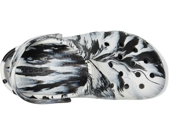 Crocs Classic Marbled Tie-Dye Clogs детские сабо в технике тай-дай