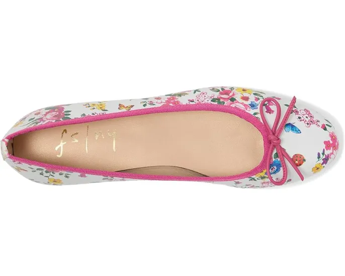 Слипоны French Sole Naomi из кожи с цветочным принтом и легкой стелькой EVA