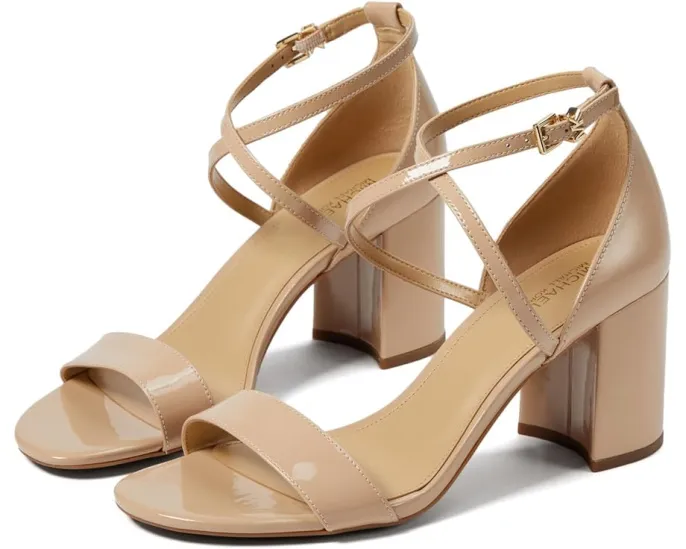 Босоножки MICHAEL Michael Kors Sophie Flex Mid на устойчивом каблуке с перекрестным ремешком