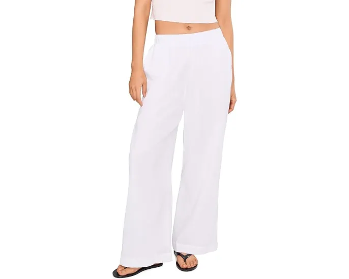 Брюки пляжные Seafolly Beach Edit из креповой ткани с карманами