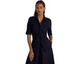 Платье-рубашка Lauren Ralph Lauren из льняного джерси с поясом