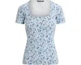 Lauren Ralph Lauren хлопковый топ с квадратным вырезом и цветочным принтом