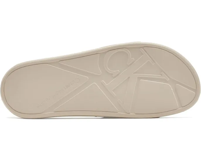 Сланцы Calvin Klein Wythe с логотипом CK и круглым открытым носком