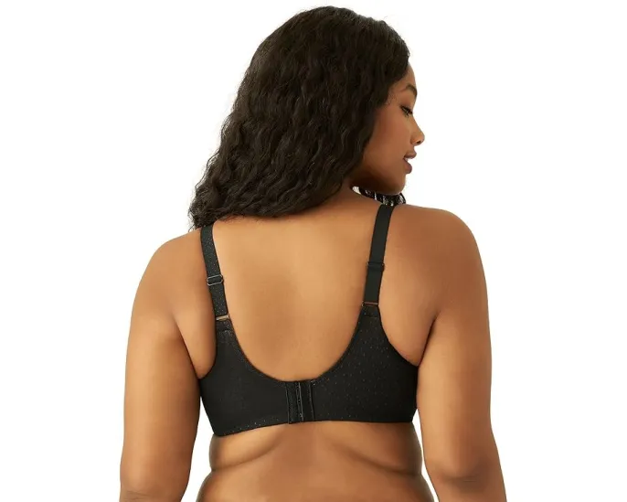 Бюстгальтер Wacoal Back Appeal на косточках с кружевом в горошек