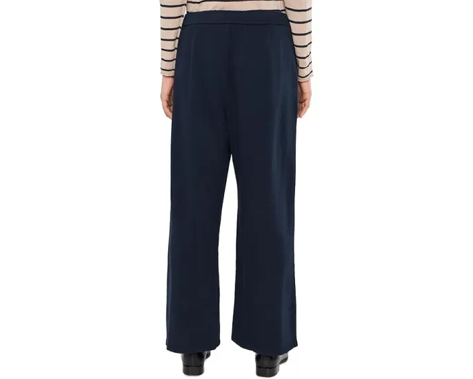 Брюки Eileen Fisher из окрашенного в готовом виде велюра с широкими штанинами