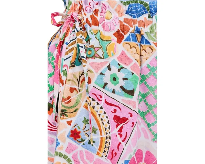 Шорты Seafolly BeachBohème с боковым шнурком и цветочным принтом