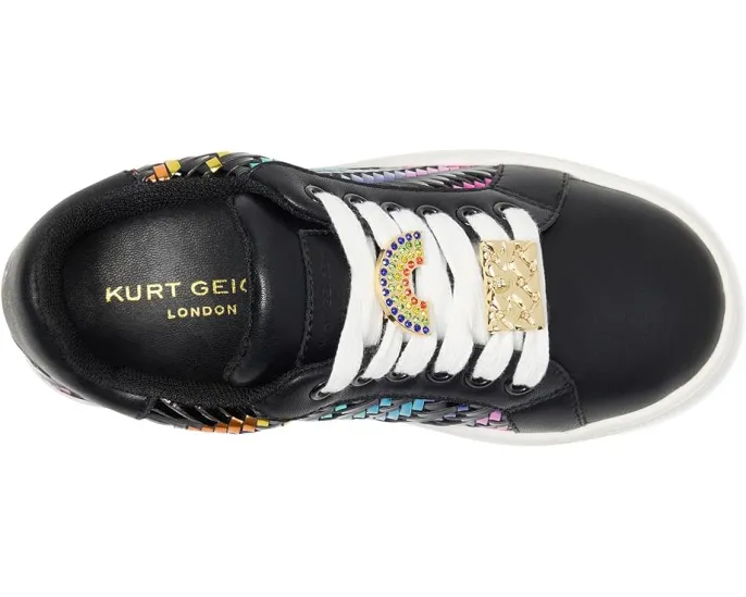 Детские кроссовки Kurt Geiger London Mini Laney Weave с плетеным радужным декором