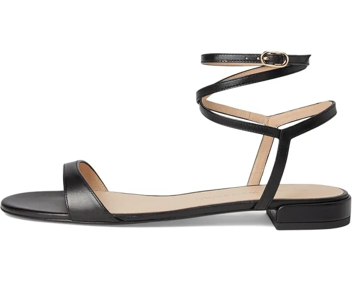 Сандалии Stuart Weitzman Nudist Wrap с регулируемым ремешком и массивным каблуком
