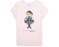 Polo Ralph Lauren Kids Polo Bear Cotton Jersey Tee для детей в розовом