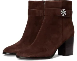 Ботинки Tory Burch Turnlock на каблуке 80 мм с миндалевидным носком