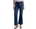 Джинсы AG Jeans Bonnie с расклешенными штанинами и кнопками на карманах