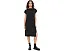 Платье Eileen Fisher с воротником-воронкой и короткими рукавами