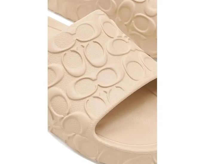 Сланцы COACH Bay из EVA с широким ремешком и круглым носком