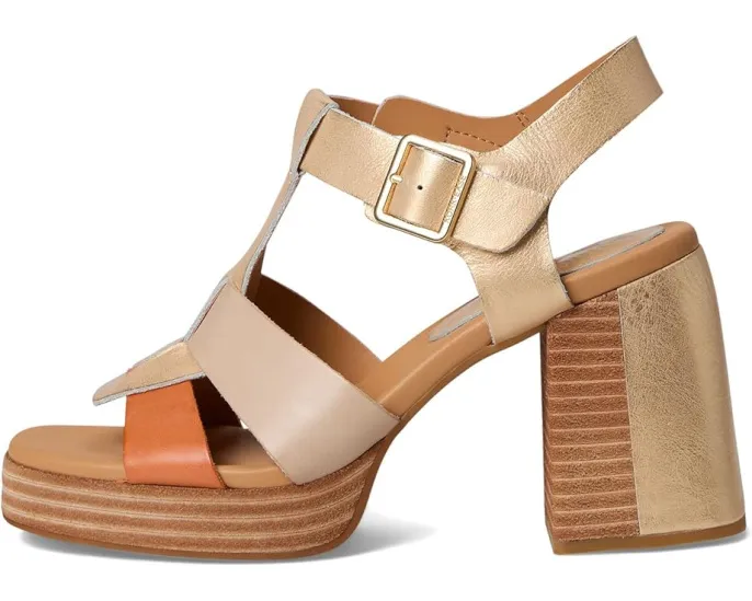 Босоножки Kork-Ease Macey с комбинированным каблуком и квадратным носком