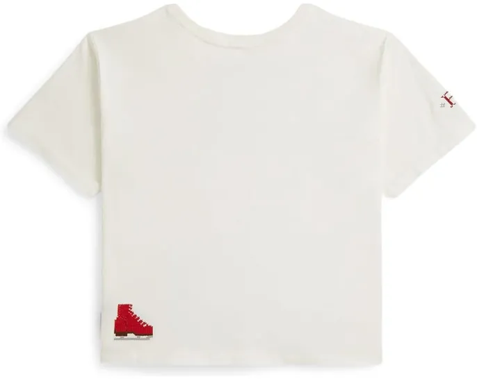 Polo Ralph Lauren детская футболка оверсайз из хлопка