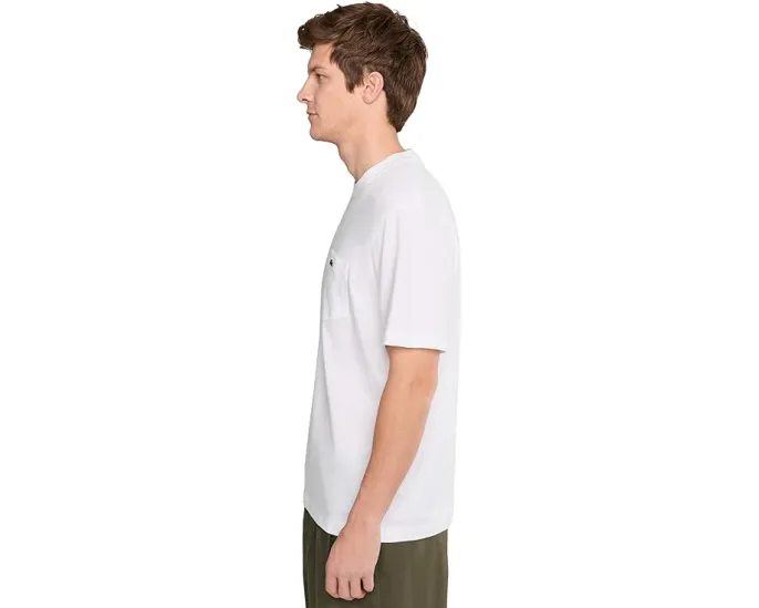 Хлопковая футболка с нагрудным карманом Lacoste