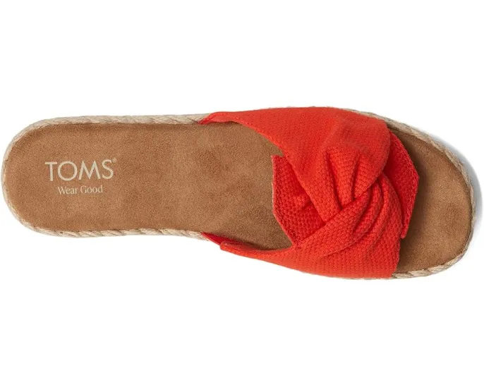 Сандалии TOMS Abby Slide на платформе с узлом и круглым носком