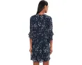Платье Calvin Klein фасона shift с рукавом 3/4 из шифона