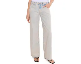 Джинсы AG Jeans Adria с низкой посадкой и широкими штанинами в оттенке Mojave Pink