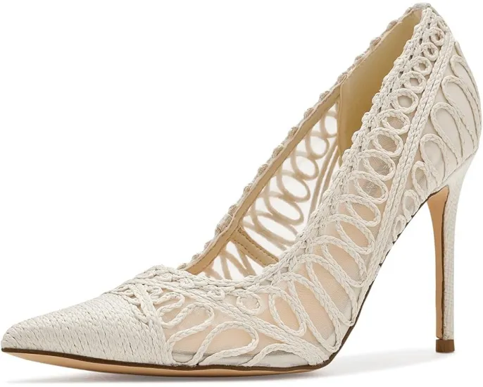 Туфли-лодочки Frista от Nine West на высокой шпильке с плетеными деталями