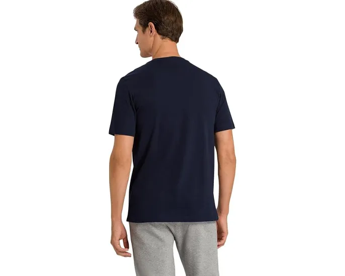 Футболка Hanro Living с коротким рукавом и круглым вырезом из мягкого хлопка