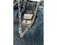 Сумка тоут The Denim Suede Cristina из денима с замшевой отделкой Marc Jacobs