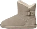 Зимние угги Bearpaw Steph из замши с подкладкой из шерсти и декоративной пряжкой