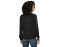 Блуза Serena Satin Button Down из атласа Splendid черного цвета