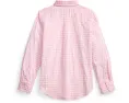 Рубашка Polo Ralph Lauren Kids в клетку из хлопкового поплина с эластичностью