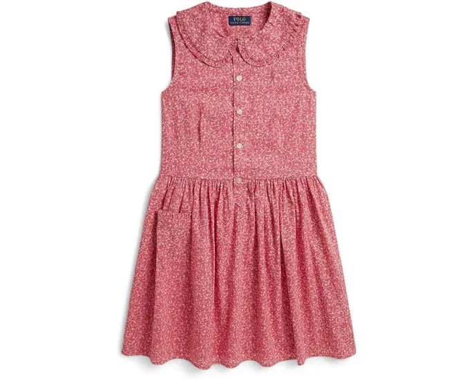 Платье-рубашка Floral Cotton Polo Ralph Lauren для детей