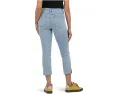 Джинсы KUT from the Kloth Amy Crop с прямыми штанинами и необработанным подолом